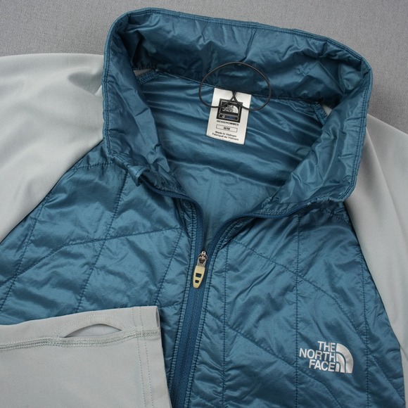The North Face Flight Series Jacket Mens M Blue Gray Quilted Lightweight Outdoor - Picture 1 of 15